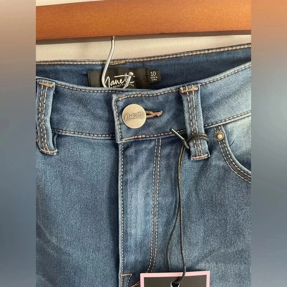Nanette Lepore Tyler Skinny Denim Blue Jeans Size 10 NWT 0220 - Picture 3 of 14